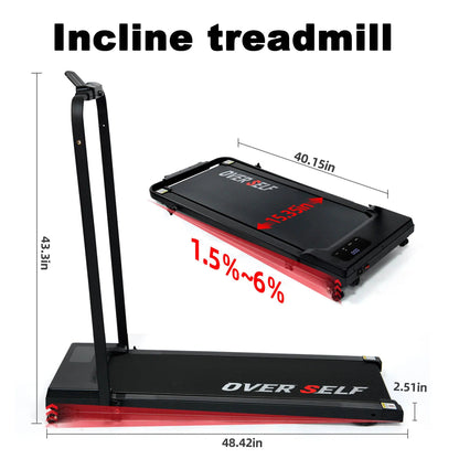 2-in-1 Foldable Home Treadmill