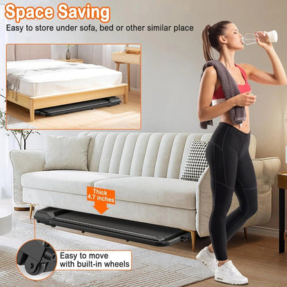 2-in-1 Foldable Home Treadmill