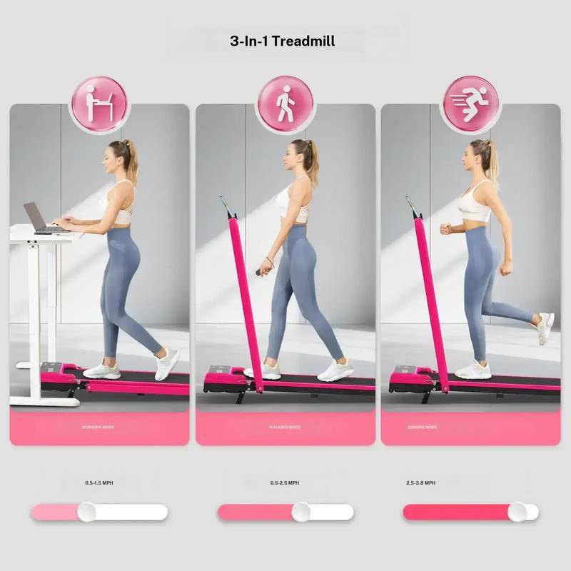 Adjustable Incline Foldable Home Treadmill