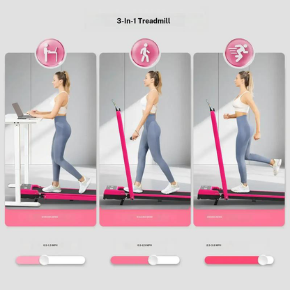 Adjustable Incline Foldable Home Treadmill