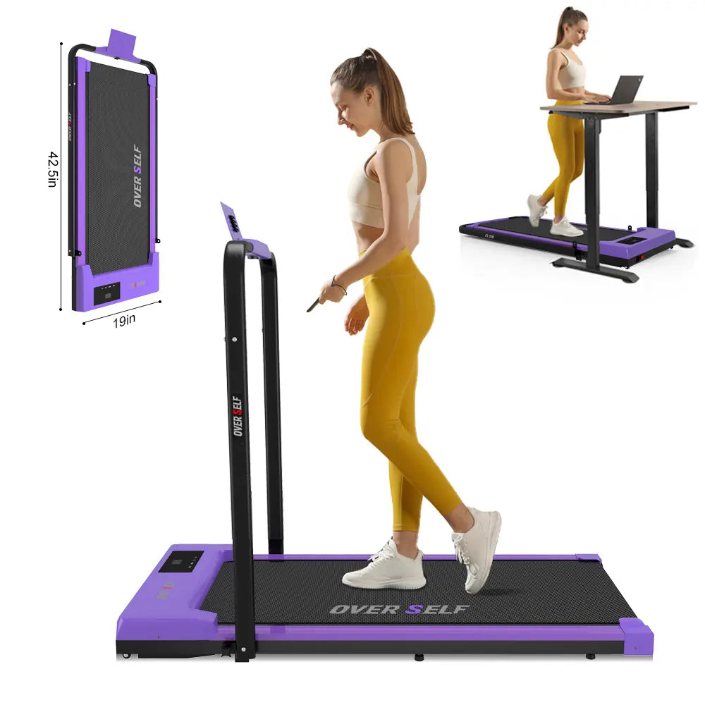 2-in-1 Foldable Home Treadmill