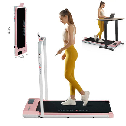 2-in-1 Foldable Home Treadmill
