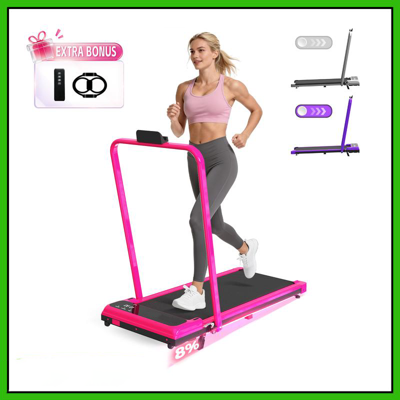 Adjustable Incline Foldable Home Treadmill