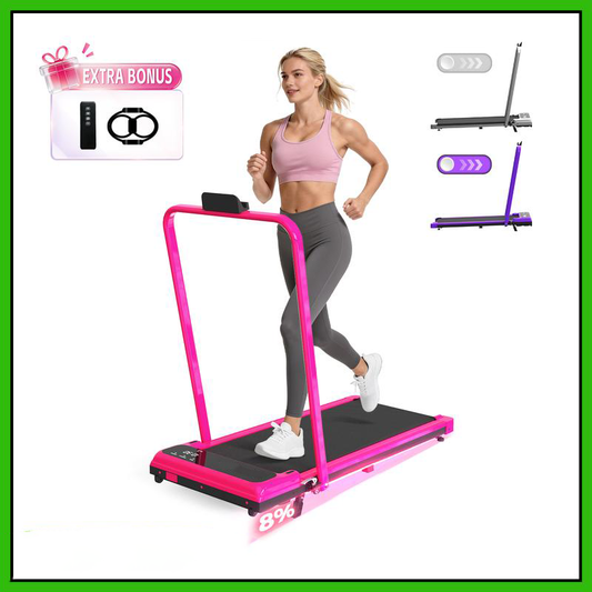 Adjustable Incline Foldable Home Treadmill