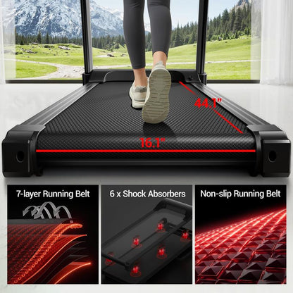 16% Incline Foldable Home Cardio Treadmill