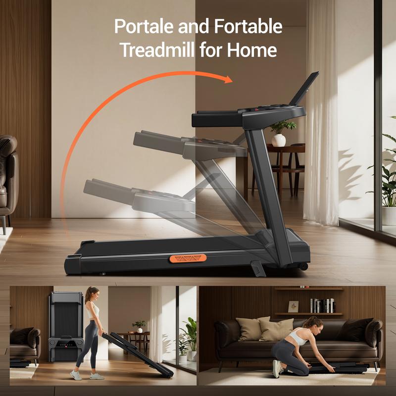 16% Incline Foldable Home Cardio Treadmill