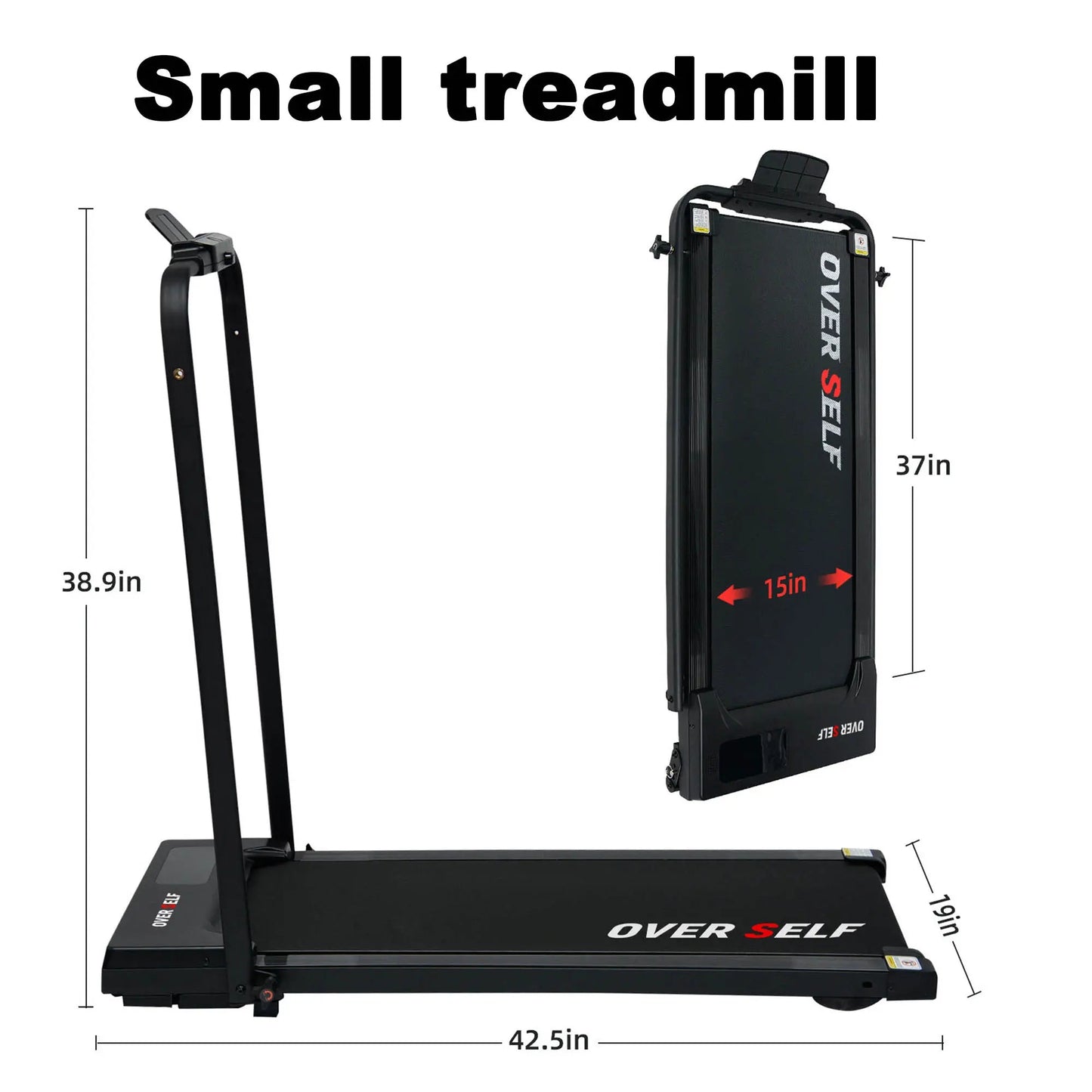 2-in-1 Foldable Home Treadmill