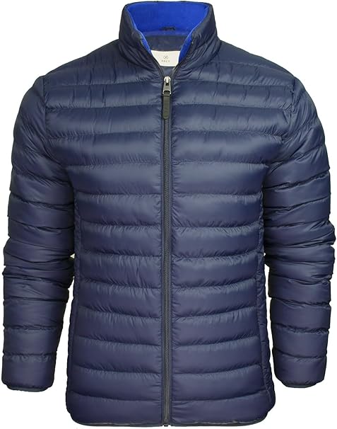 Men's Insulated Funnel Neck Quilted Puffer Jacket